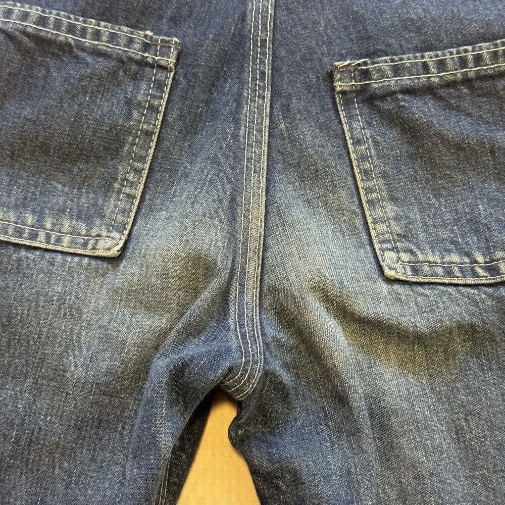 Vintage 80s 90s OshKosh B’gosh Overalls Kids Size 4 USA Union Made USA Denim